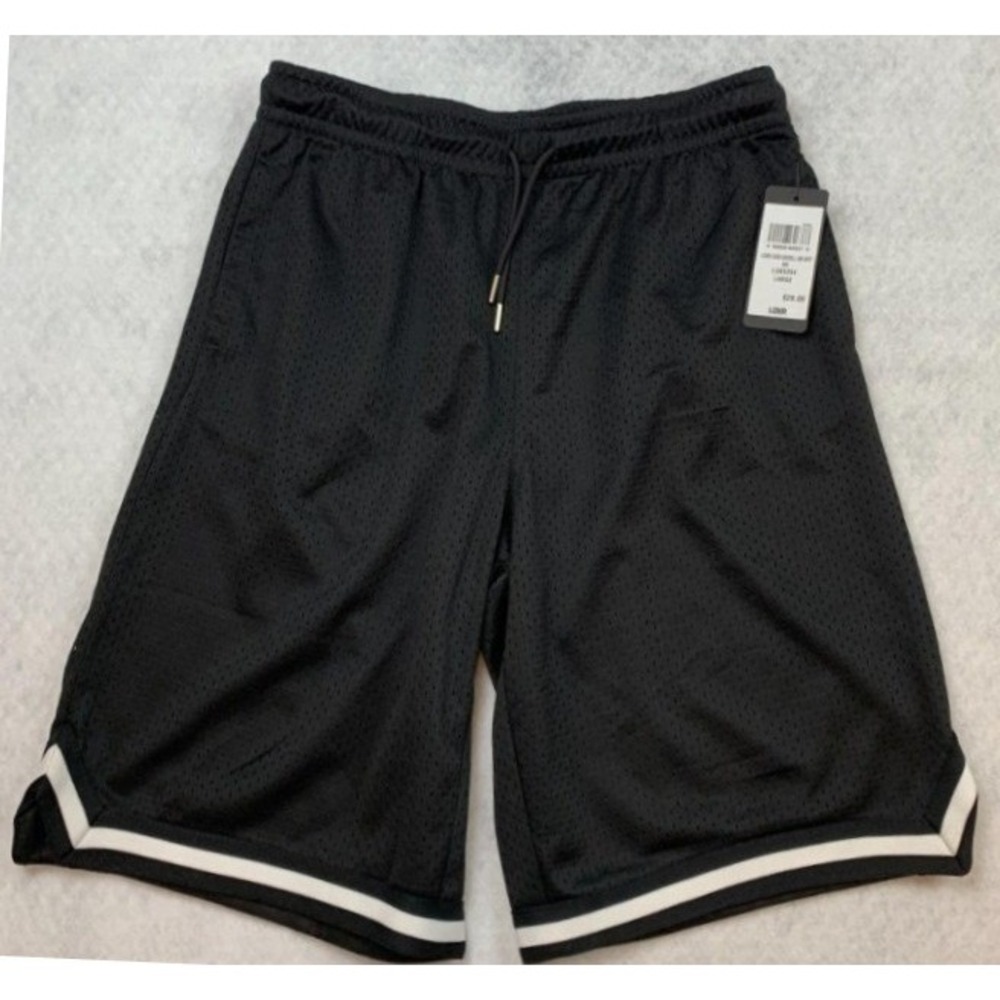 LCKR Boys XS Size 6 Black Mesh Athletic Basketball Gym Shorts NWT